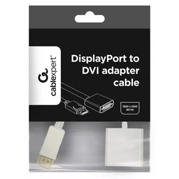 Cable adaptador GEMBIRD DisplayPort a HDMI – blanco