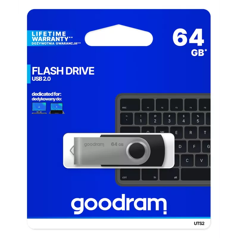 Goodram UTS2 memoria USB 64 GB USB Type-A 2.0 negra