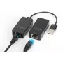 DIGITUS USB-Extender USB 2.0 para uso con cable Cat5/5e/6 (UTP STP o SFT) hasta 50 m