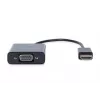 Adaptador convertidor DIGITUS HDMI a VGA Type-A - conector VGA (D-Sub), conector hembra de audio de 3,5 mm, negro