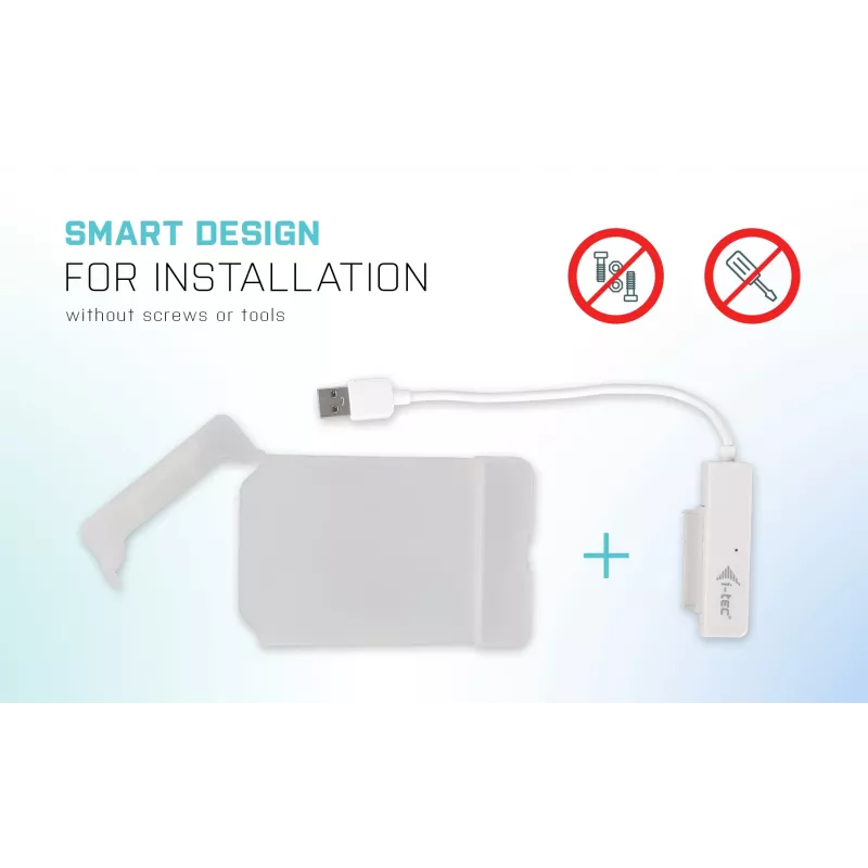 Carcasa HDD/SSD i-tec MySafe USB 3.0 Easy 2,5 pulgadas carcasa externa – blanca