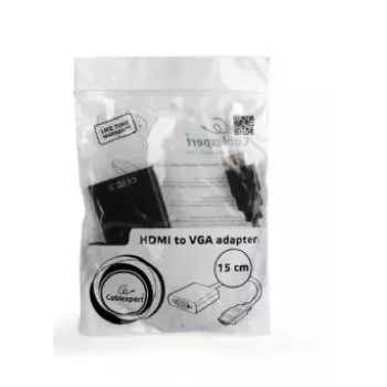 GEMBIRD cable adaptador HDMI a VGA, conector único negro