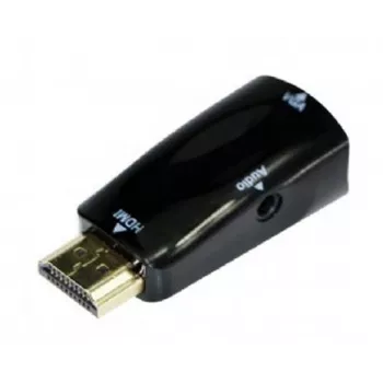 Gembird A-HDMI-VGA-02 cable adaptador VGA D-Sub negro