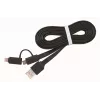 GEMBIRD cable combinado de carga USB a Apple Lightning y Micro-USB de 1 m - negro