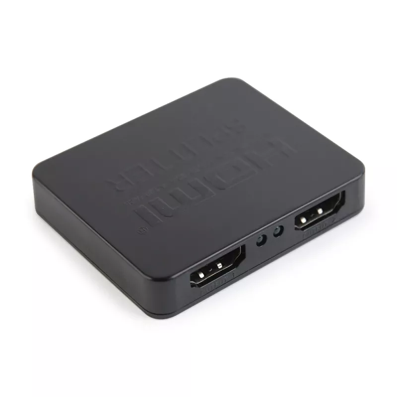 Divisor de vídeo HDMI GEMBIRD DSP-2PH4-03 — 2 salidas HDMI, hasta 3840×2160, ancho de banda de 225 MHz, HDCP, 5 V DC, negro