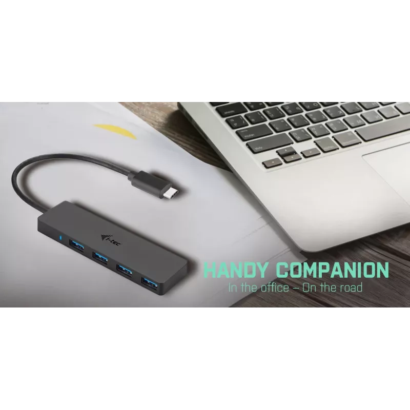 Hub pasivo USB-C Advance i-tec 4 puertos