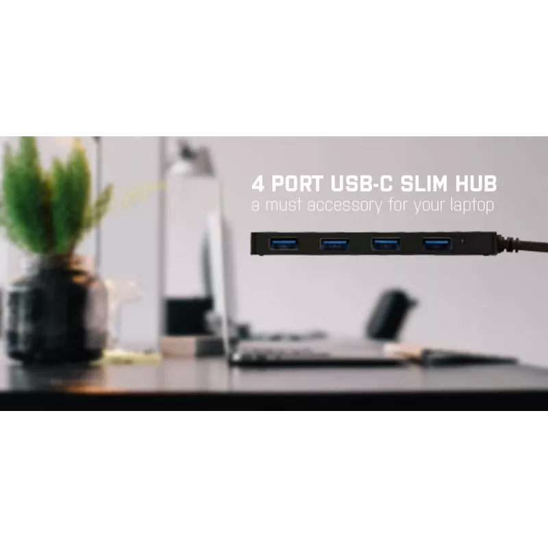 Hub pasivo USB-C Advance i-tec 4 puertos