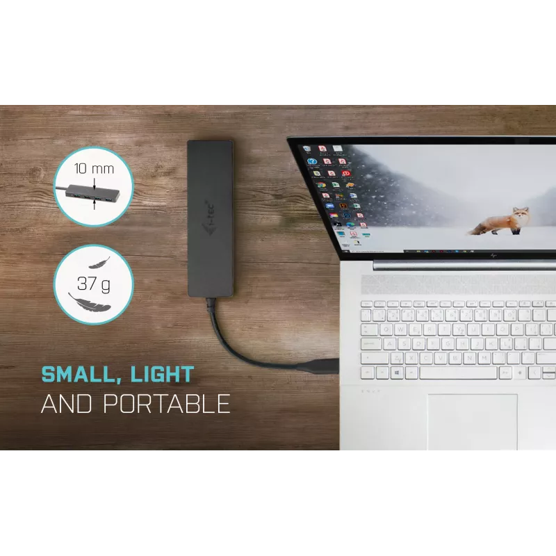 Hub pasivo USB-C Advance i-tec 4 puertos