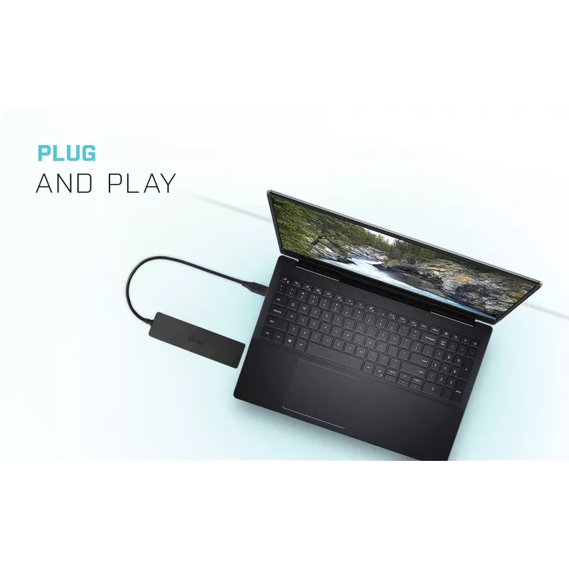 Hub pasivo USB-C Advance i-tec 4 puertos