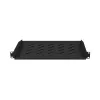 Lanberg AK-1008-B bandeja fija de 1U para rack de 19 pulgadas (482,6 mm), 483x315 mm, para armarios de 450/600/800/1000 mm de fondo, máx. 25 kg, negra RAL 9004