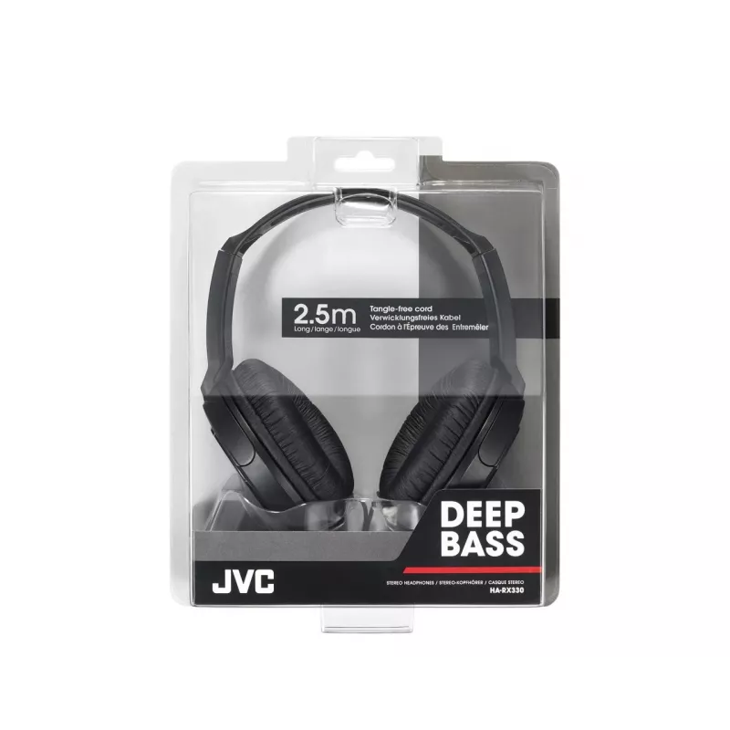 Auriculares JVC HA-RX330-E con cable diadema música negro