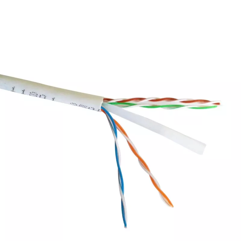 Cable de red Gembird Cat6 U/UTP PP6U-0.5M, 0,5 m, conector macho RJ-45 a conector macho RJ-45, blanco, AWG24