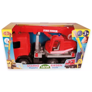 LENA GIGA TRUCKS camión grúa de bomberos Arocs, modelo de camión grúa, 3 año(s), negro, gris, rojo