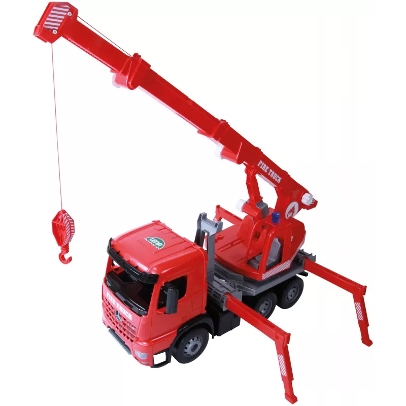LENA GIGA TRUCKS camión grúa de bomberos Arocs, modelo de camión grúa, 3 año(s), negro, gris, rojo