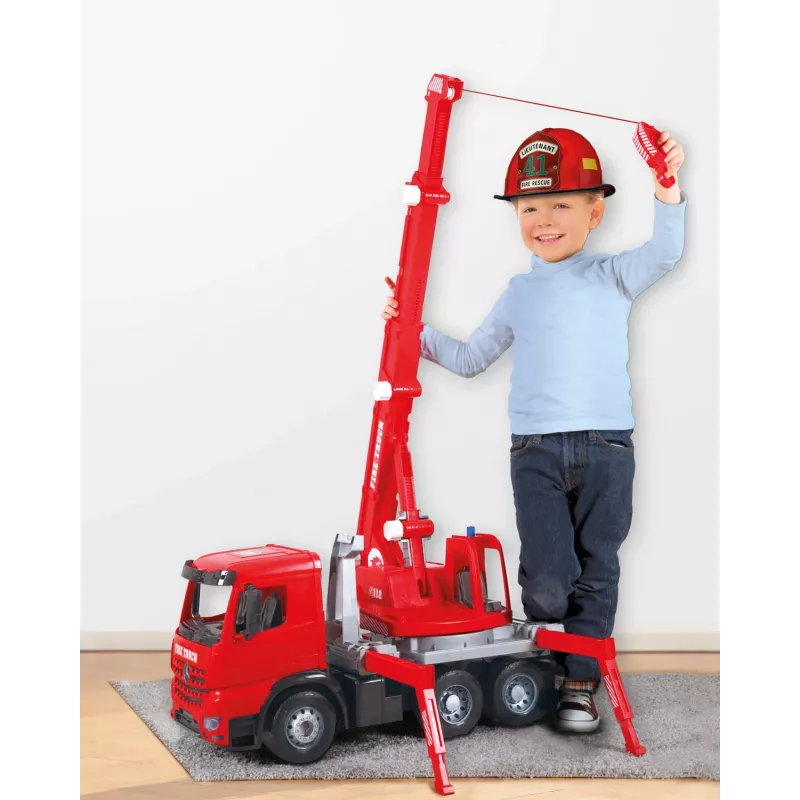 LENA GIGA TRUCKS camión grúa de bomberos Arocs, modelo de camión grúa, 3 año(s), negro, gris, rojo