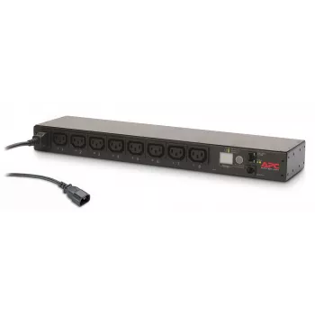 APC NetShelter Switched Rack PDU, 1U, 1PH, 2,3 kW 230 V 10 A o 2,5 kW 208 V 12 A, 8 salidas C13, cable C14
