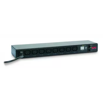 APC NetShelter Switched Rack PDU, 1U, 1PH, 2,3 kW 230 V 10 A o 2,5 kW 208 V 12 A, 8 salidas C13, cable C14