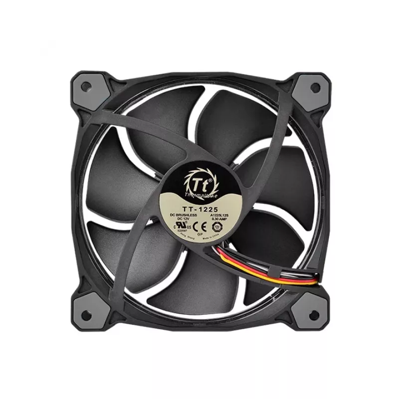 THERMALTAKE Riing 12 LED RGB 256 Colors ventilador de radiador LED de alta presión estática (pack de 3 ventiladores)