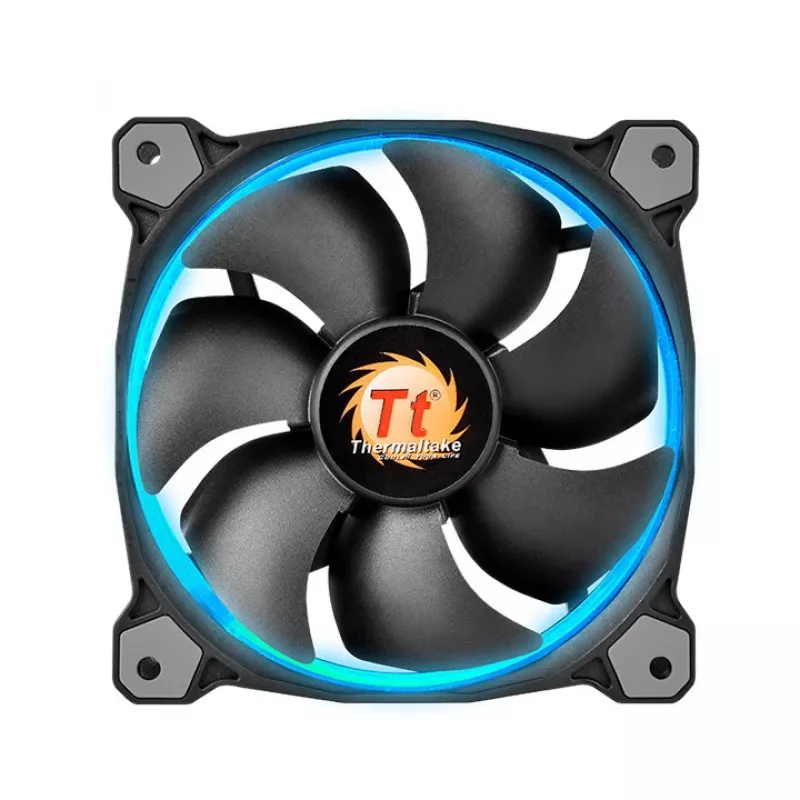 THERMALTAKE Riing 12 LED RGB 256 Colors ventilador de radiador LED de alta presión estática (pack de 3 ventiladores)