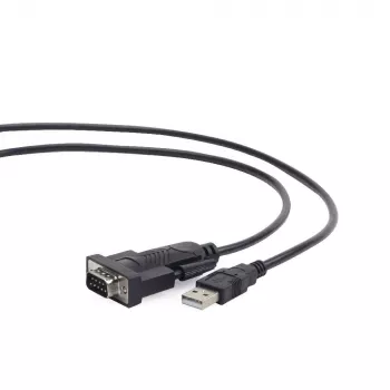 GEMBIRD convertidor USB a DB9M RS232 PL2303TA negro - 1,5 m
