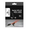 GEMBIRD cable de datos SATA III con conector acodado de 90 grados, 50 cm – clips metálicos
