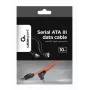 GEMBIRD cable de datos SATA III con conector acodado de 90 grados, 50 cm – clips metálicos