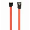 GEMBIRD cable de datos SATA III con conector acodado de 90 grados, 50 cm – clips metálicos