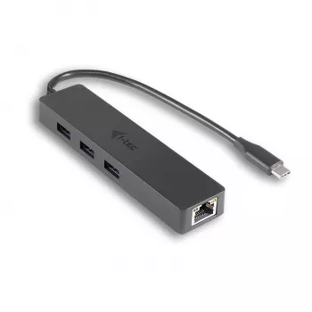 i-tec Advance USB-C hub pasivo fino 3 puertos + adaptador Gigabit Ethernet