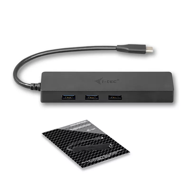 i-tec Advance USB-C hub pasivo fino 3 puertos + adaptador Gigabit Ethernet