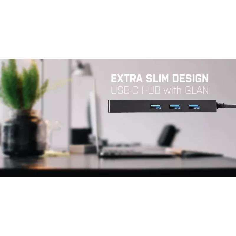 i-tec Advance USB-C hub pasivo fino 3 puertos + adaptador Gigabit Ethernet