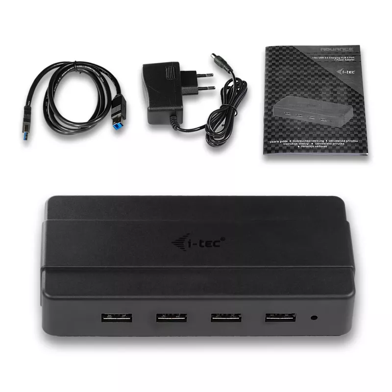 i-tec USB 3.0 Charging HUB 4 puertos fuente de alimentación USB 3.2 Gen 1 Type-B