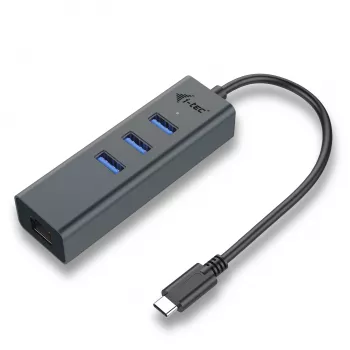 i-tec Metal USB-C HUB 3 puertos + adaptador Gigabit Ethernet