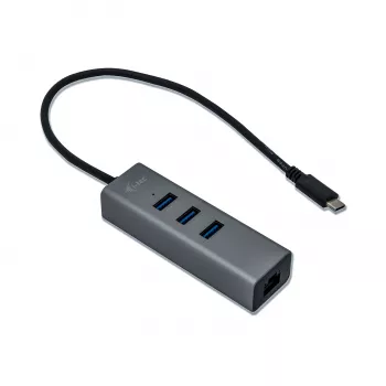 i-tec Metal USB-C HUB 3 puertos + adaptador Gigabit Ethernet
