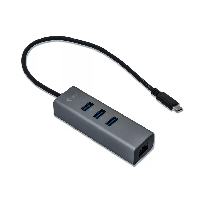 i-tec Metal USB-C HUB 3 puertos + adaptador Gigabit Ethernet