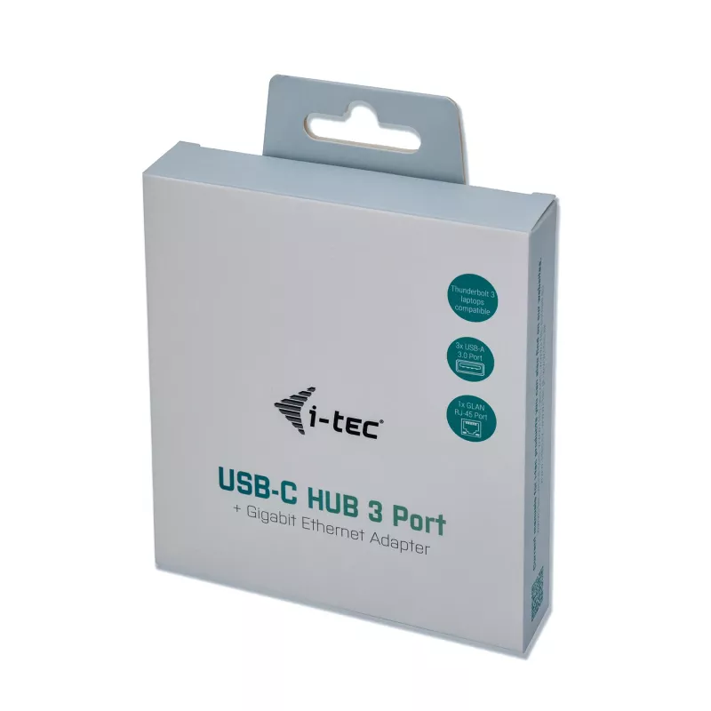 i-tec Metal USB-C HUB 3 puertos + adaptador Gigabit Ethernet