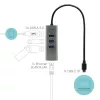 i-tec Metal USB-C HUB 3 puertos + adaptador Gigabit Ethernet