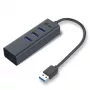 i-tec Metal USB 3.0 HUB 3 puertos + adaptador Gigabit Ethernet