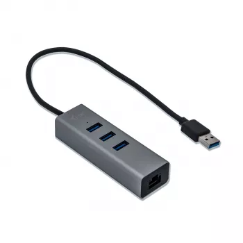 i-tec Metal USB 3.0 HUB 3 puertos + adaptador Gigabit Ethernet