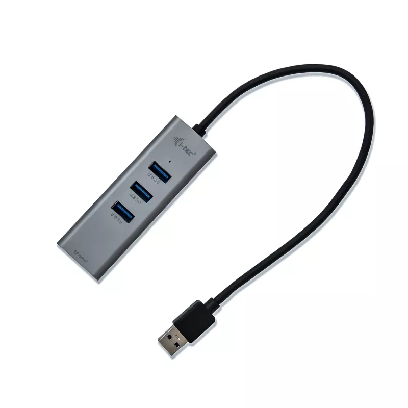 i-tec Metal USB 3.0 HUB 3 puertos + adaptador Gigabit Ethernet