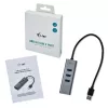 i-tec Metal USB 3.0 HUB 3 puertos + adaptador Gigabit Ethernet