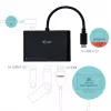 Adaptador de viaje USB-C a HDMI ITEC i-tec USB C HDMI PD/datos – negro, chipset RTS5403/RTS5404/RTS5411/PS176, 90×58×14 mm