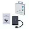 Adaptador de viaje USB-C a HDMI ITEC i-tec USB C HDMI PD/datos – negro, chipset RTS5403/RTS5404/RTS5411/PS176, 90×58×14 mm