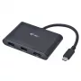 Adaptador de viaje USB-C a HDMI ITEC i-tec USB C HDMI PD/datos – negro, chipset RTS5403/RTS5404/RTS5411/PS176, 90×58×14 mm