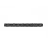 Lanberg PPU5-1024-B panel de parcheo, 24 puertos, 1U, 19 pulgadas, Cat5e UTP, metálico, negro