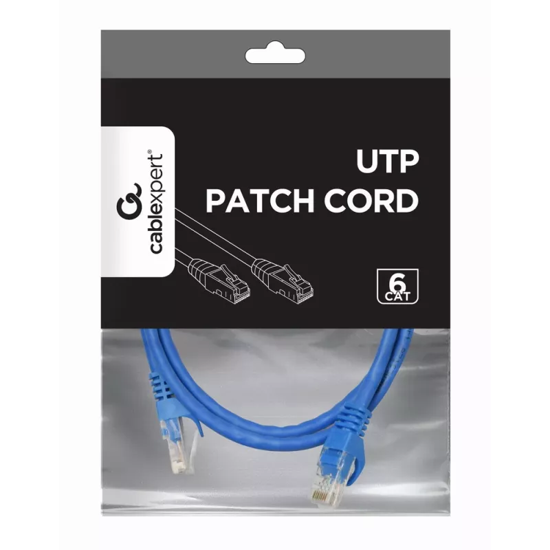 Cable de red GEMBIRD - CAT6 - UTP - 50 cm - azul