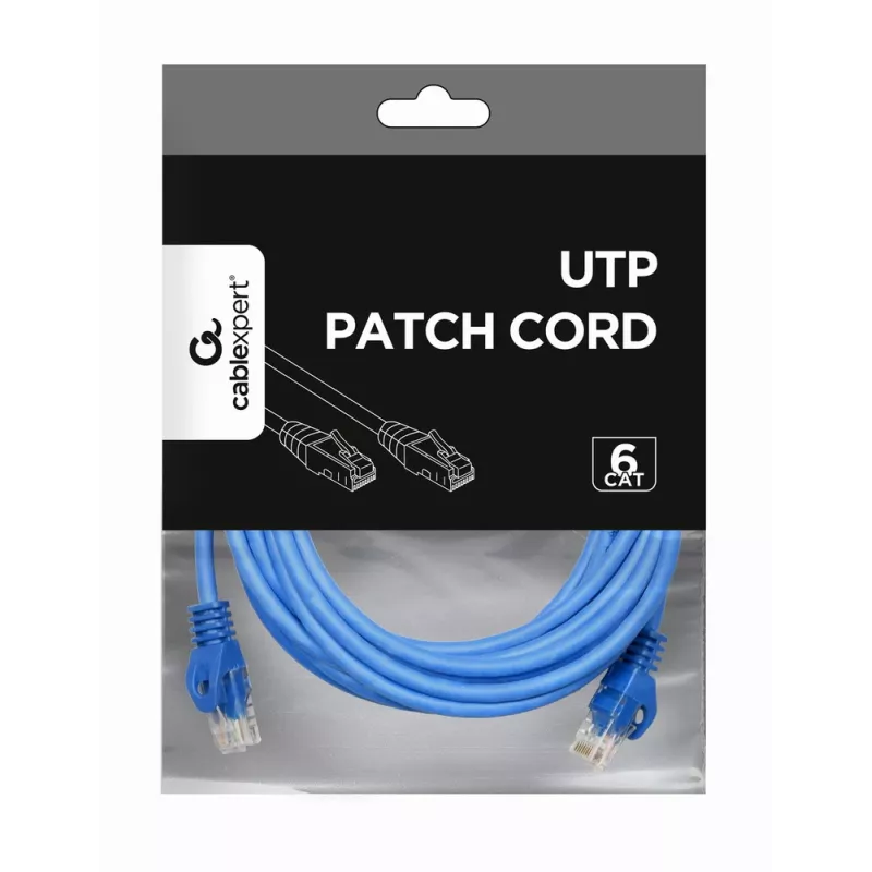 Cable de red Gembird PP6U-3M RJ-45 Cat6 3 m azul