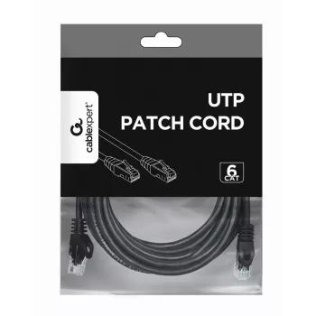 Cable de red GEMBIRD - CAT6 - UTP - 5 m - negro