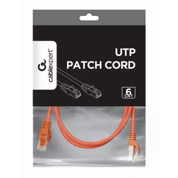 Cable de red GEMBIRD - CAT6 - UTP - 1 m - rojo