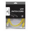 Cable de red Gembird PP6U-1M RJ-45 Cat6 1 m amarillo