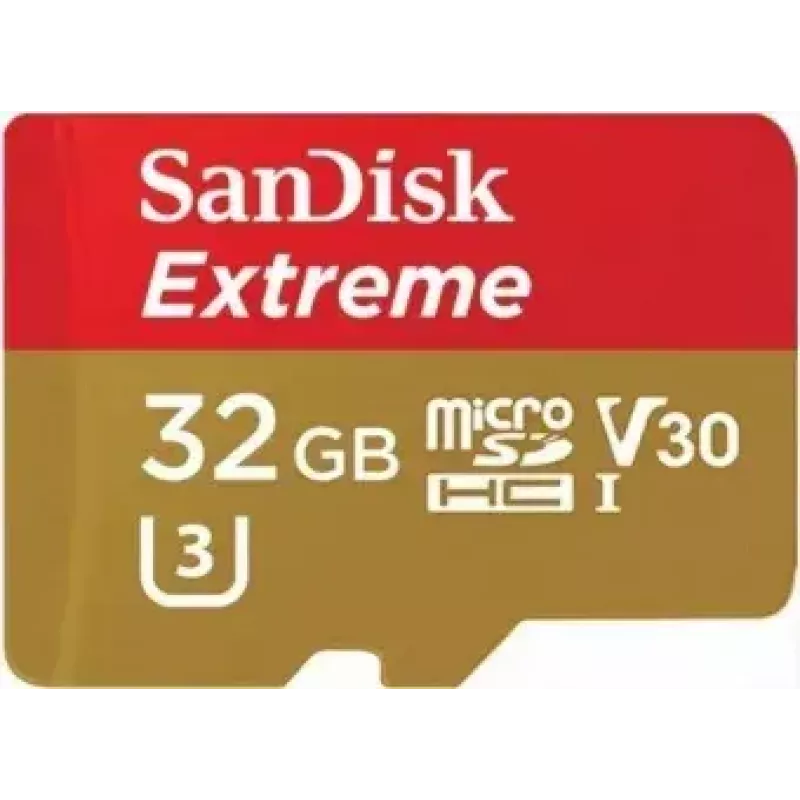 SanDisk Extreme Action Tarjeta de memoria microSDHC 32GB, A1 + adaptador (SDSQXAF-032G-GN6AA)